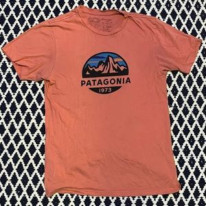 Orange Patagonia Graphic T-Shrit